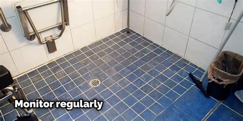 shower floor tile moisture reading